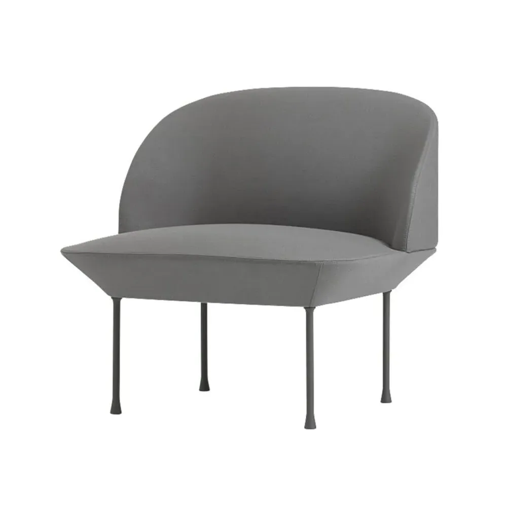 Lounge Chair with Built-in Pillows - Black image