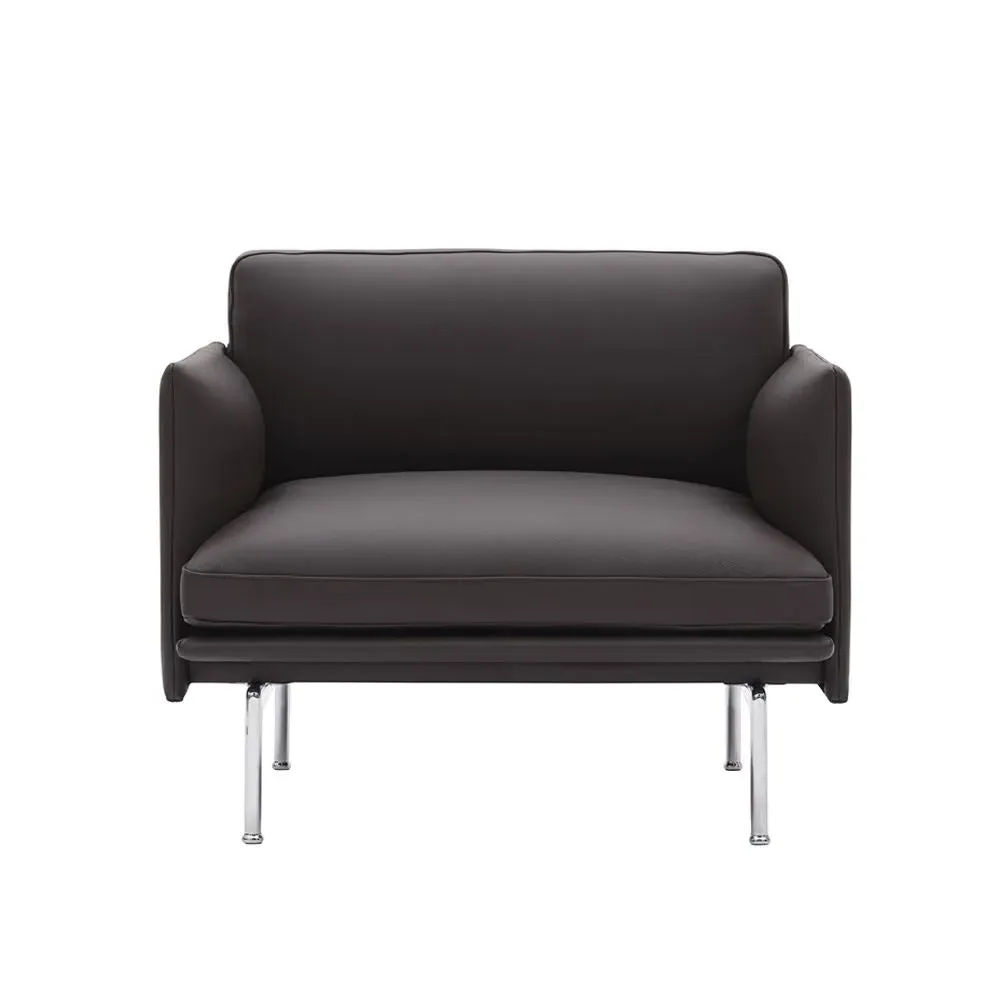 Lounge Chair with Cushions - Root, Leather