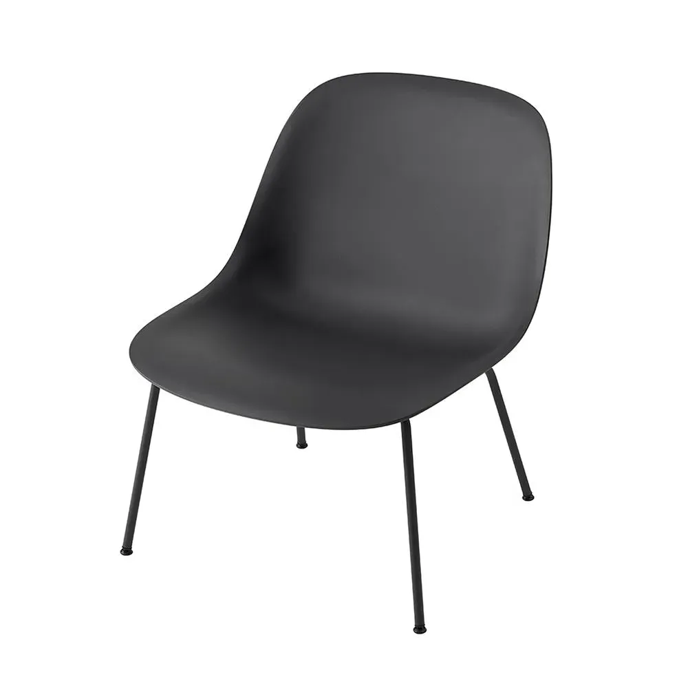 Lounge Chair with Tube Base - Grey, Composite
