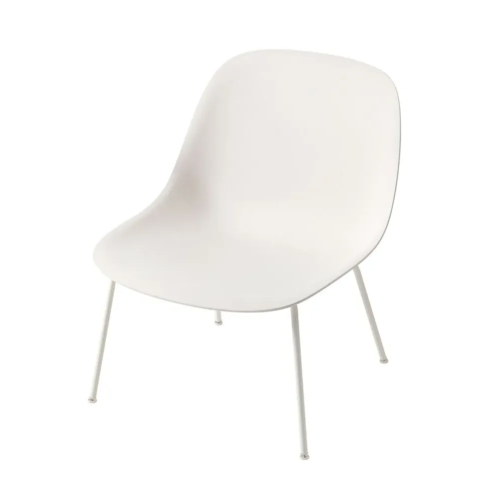 Lounge Chair with Tube Base - White, Composite
