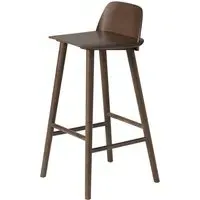 Nerd Bar Stool - Dark Brown, Ash