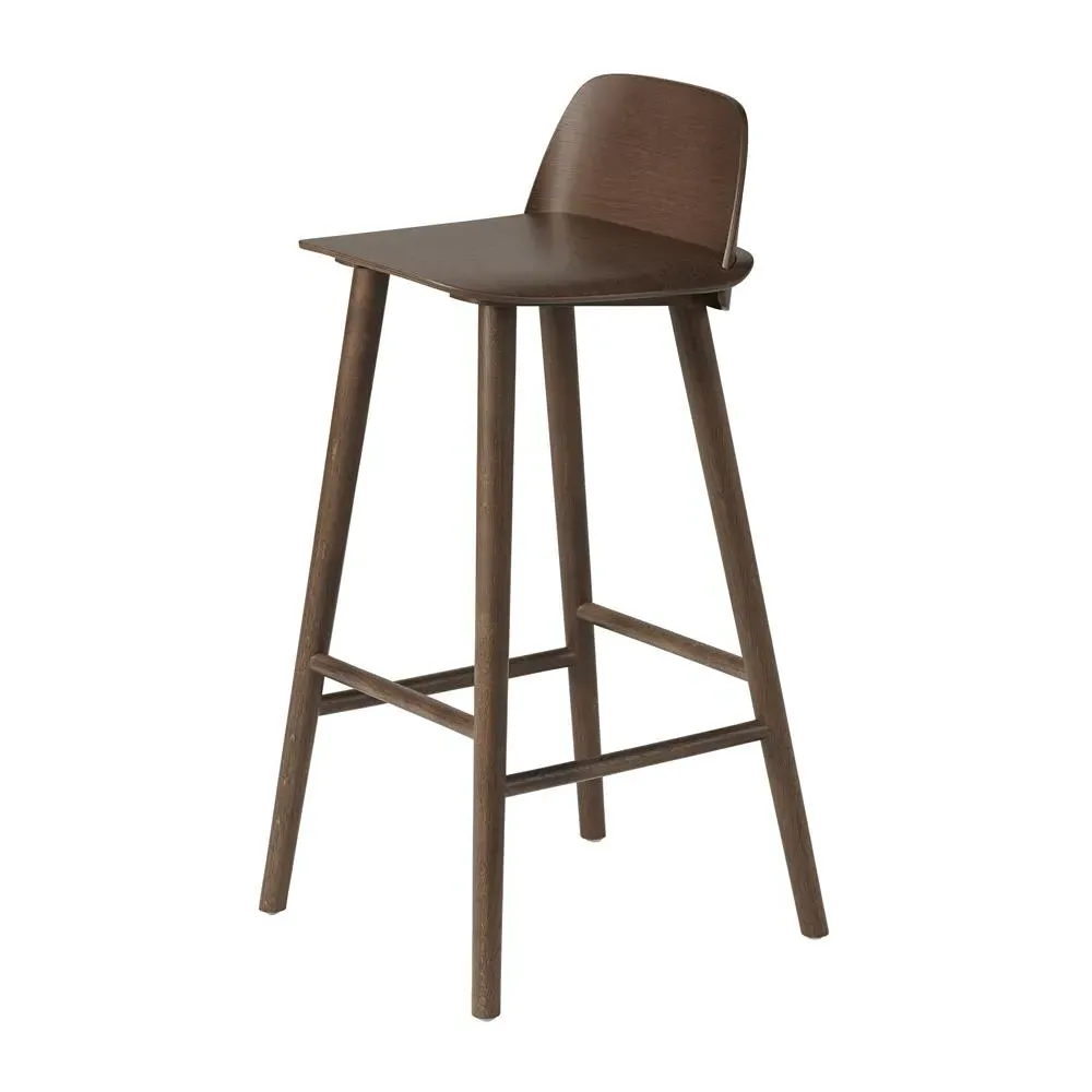 Nerd Bar Stool - Dark Brown, Ash