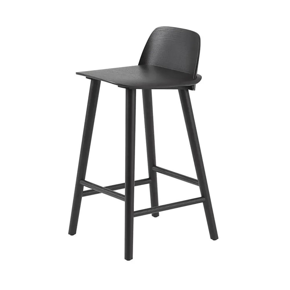 Nerd Counter Stool - Black, Ash