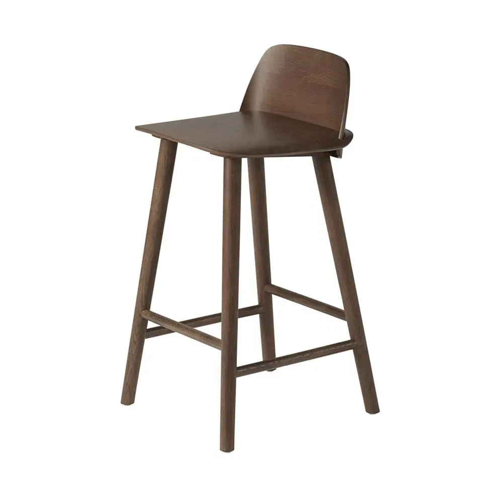 Nerd Counter Stool - Dark Brown, Ash