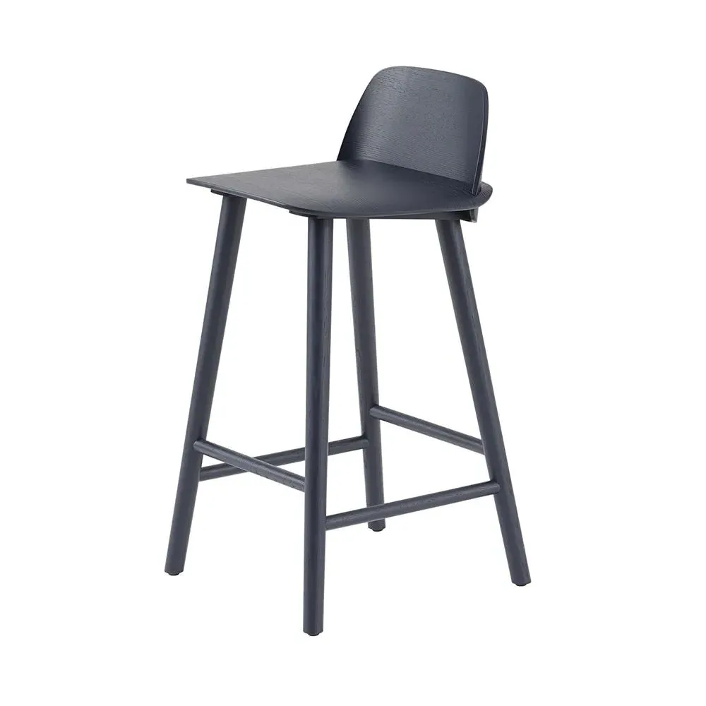 Nerd Counter Stool - Midnight Blue, Ash