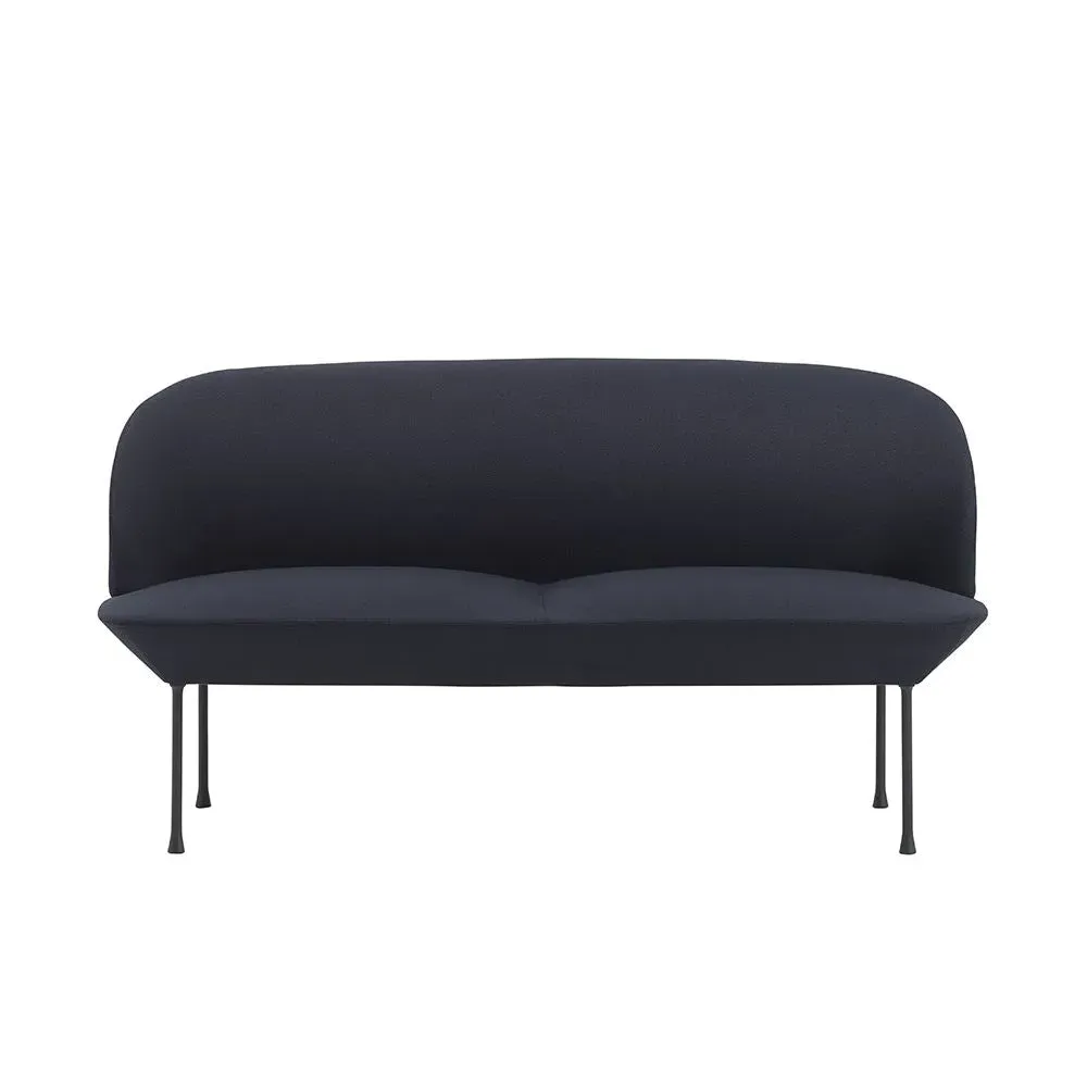 Oslo 2-Seater Sofa - Dark Grey, Kvadrat Textile