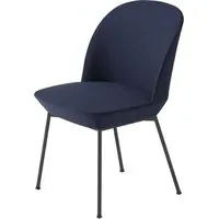 Oslo Side Chair - Anthracite Black, Steelcut Fabric
