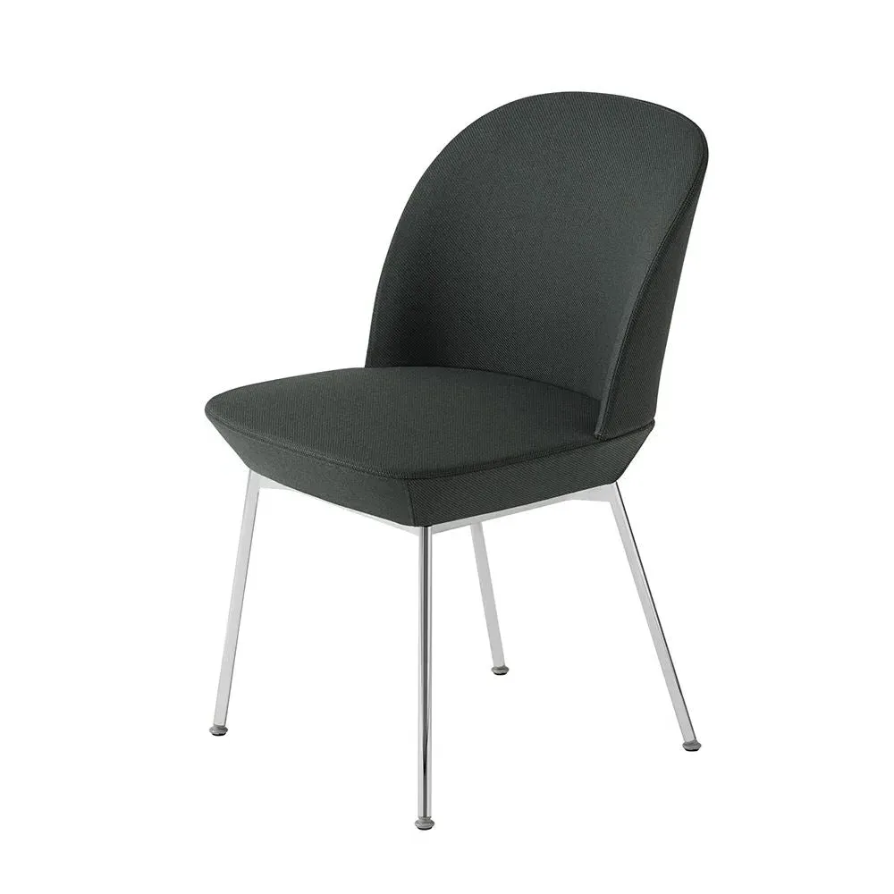 Oslo Side Chair - Anthracite Black, Twill Weave image