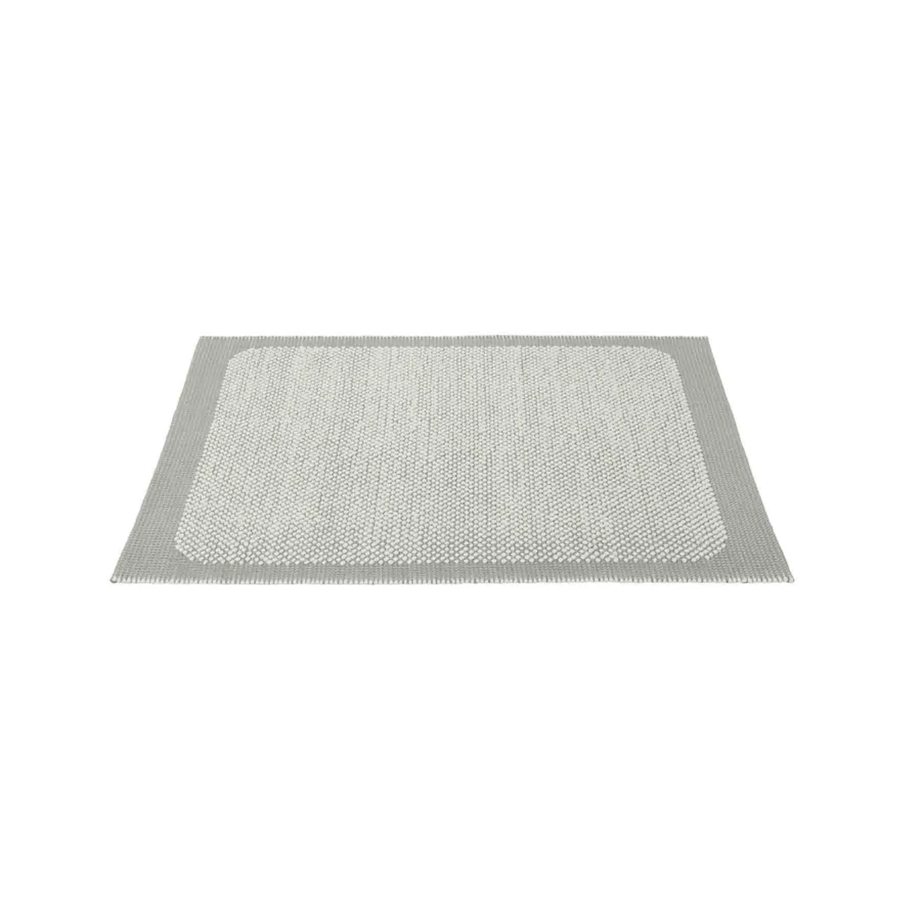 Pebble Rug with Textured Design - Green, Wool