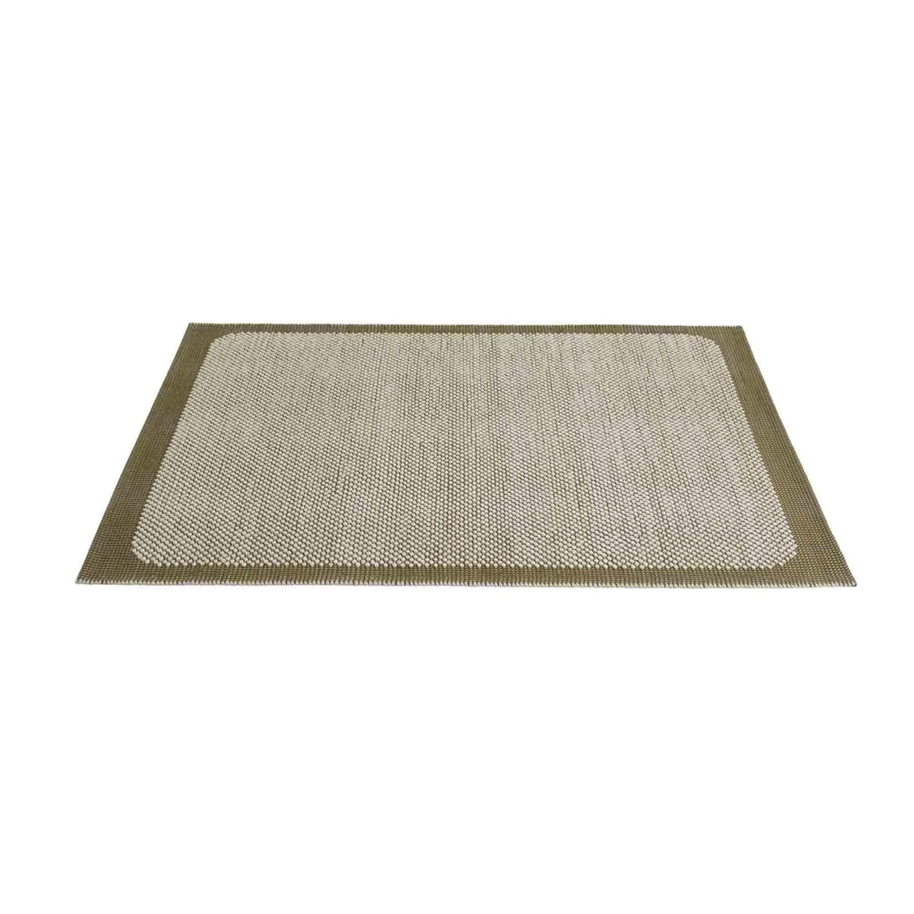 Pebble Rug with Textured Design - Grey, Wool