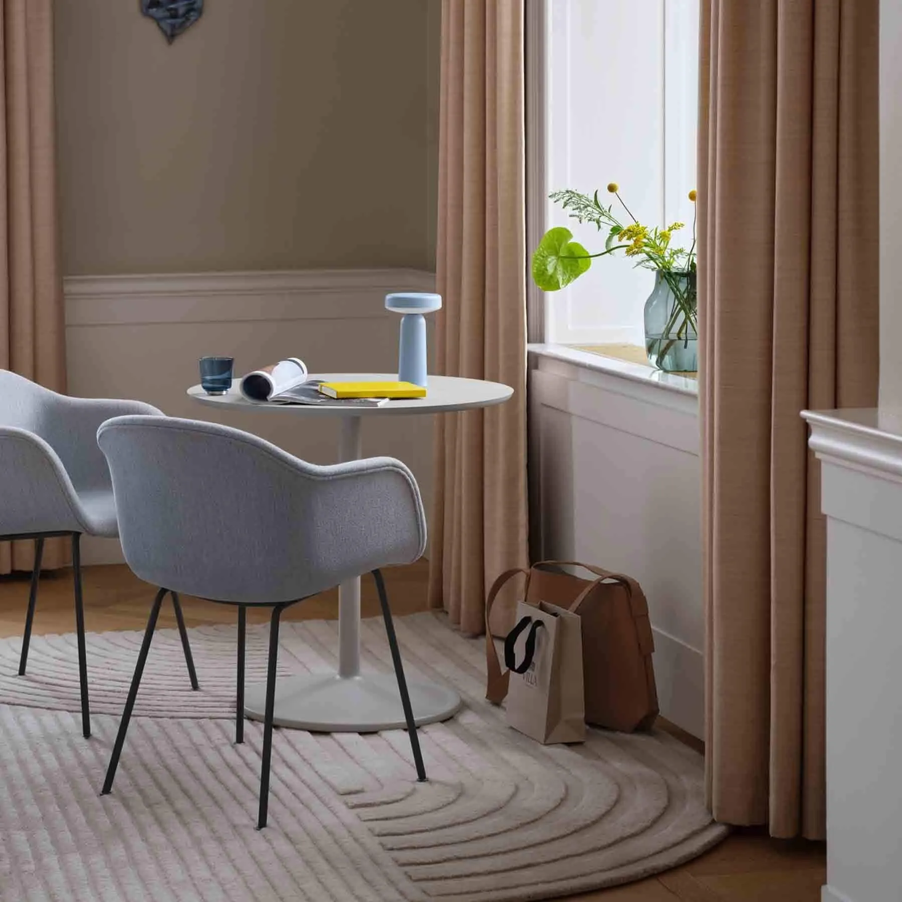 Portable Table Lamp with Battery - Taupe