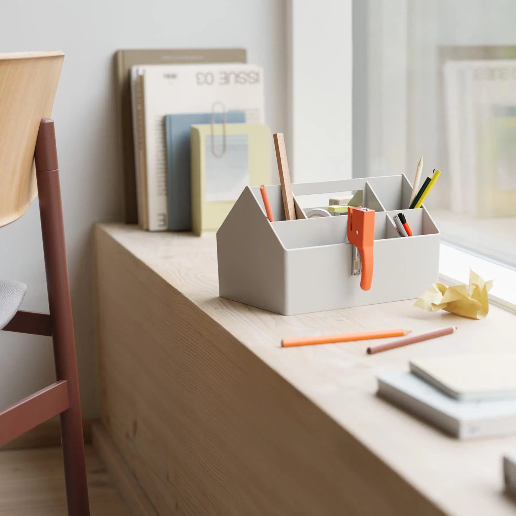 Portable Toolbox with Handle - Blue, Plastic