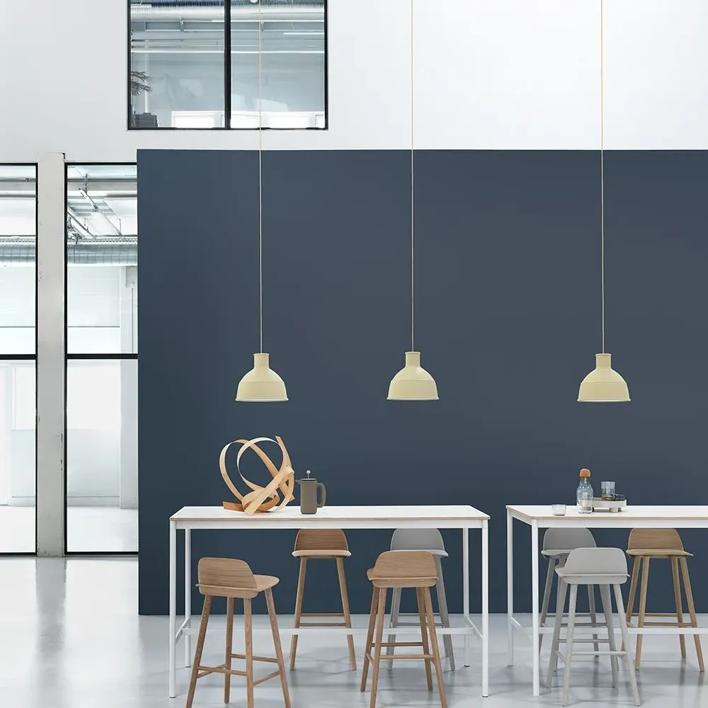 Rectangular High Table - White, Oak Veneer