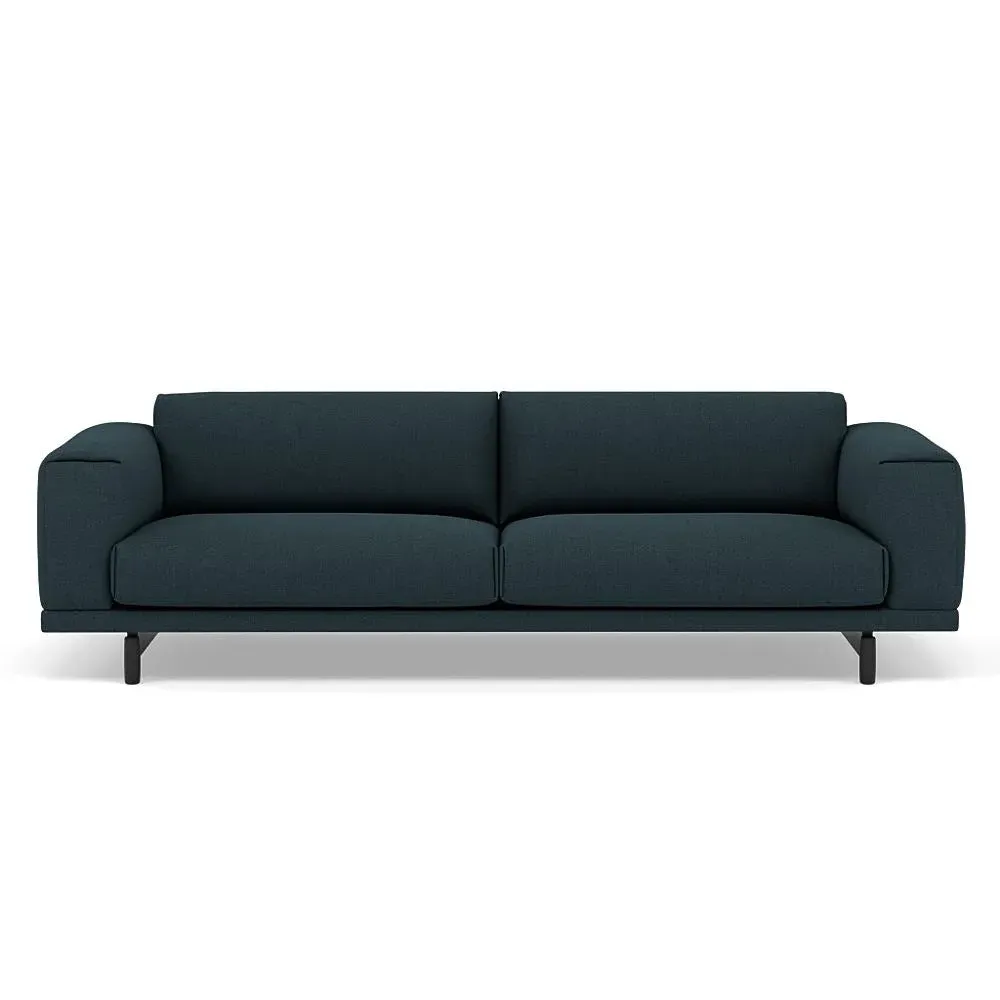 Rest 2-Seater Sofa - Black, Oak