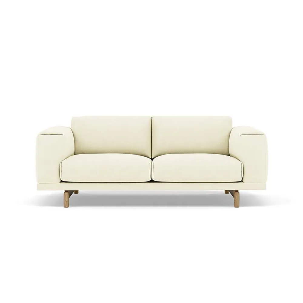 Rest 2-Seater Sofa - Black, Oak