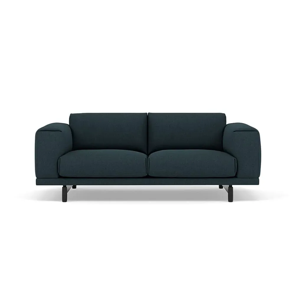 Rest 2-Seater Sofa - Black, Oak