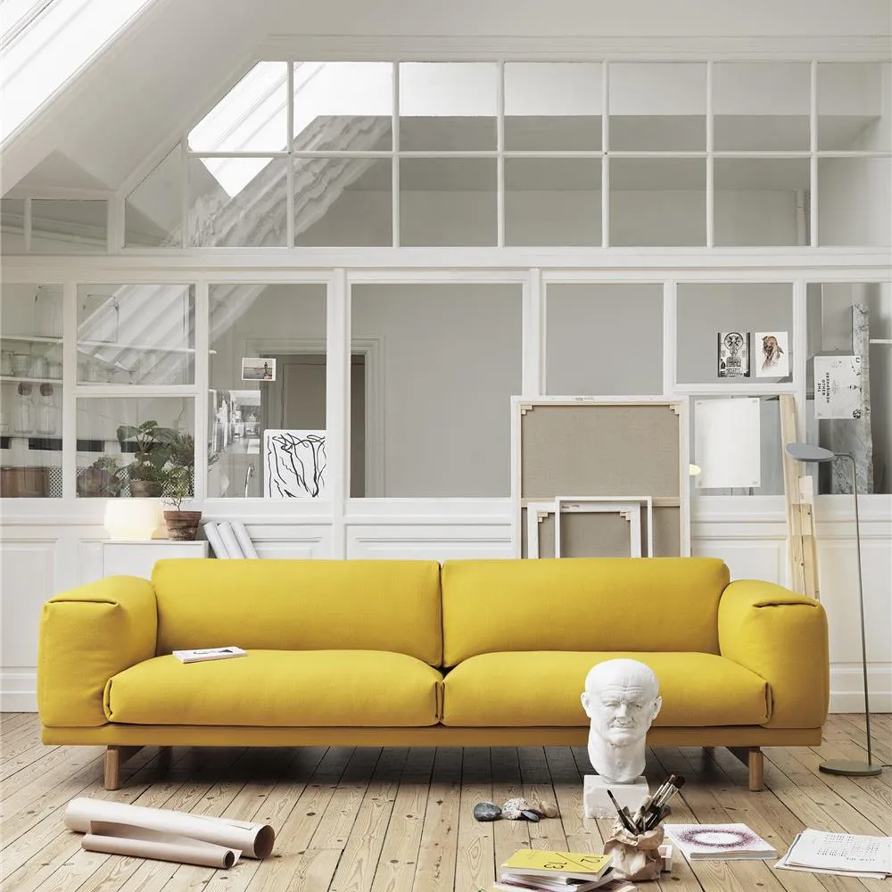 Rest 3-Seater Sofa - Hallingdal 100, Oak