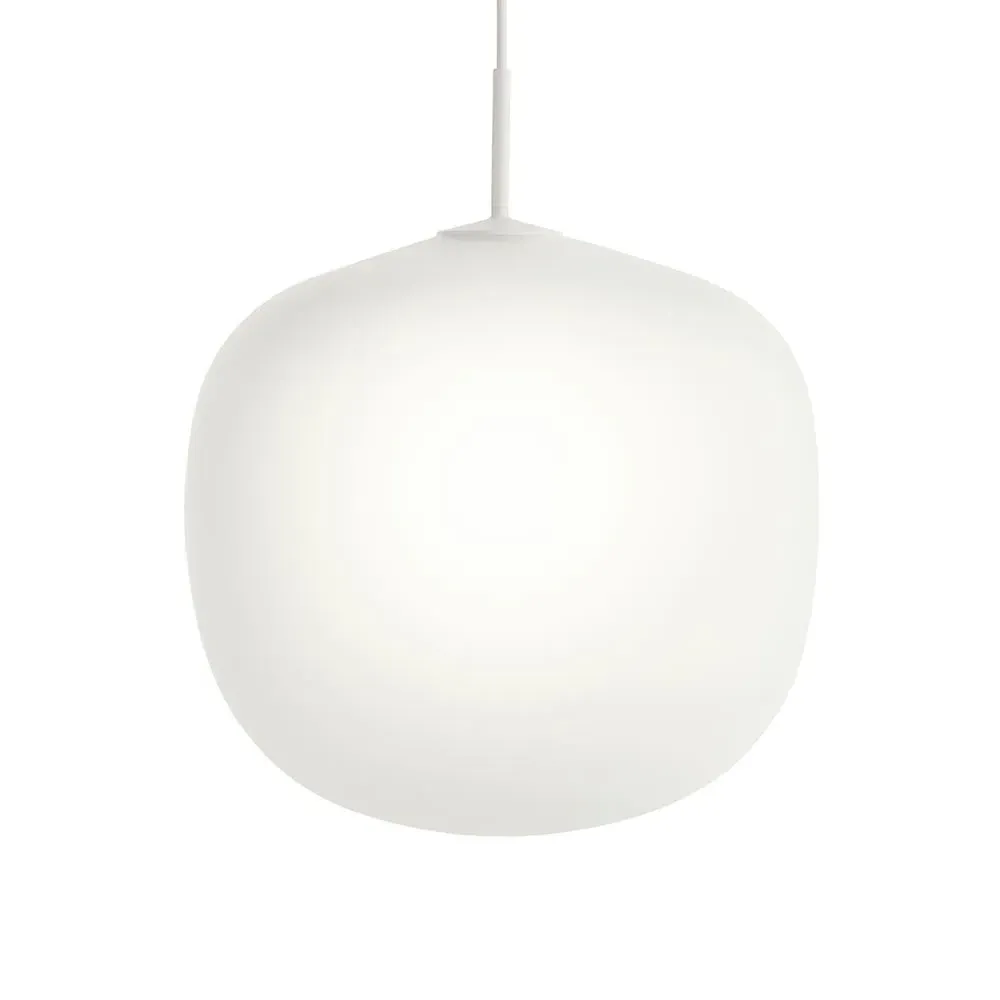 Rime Extra Large Pendant Light - White, Glass
