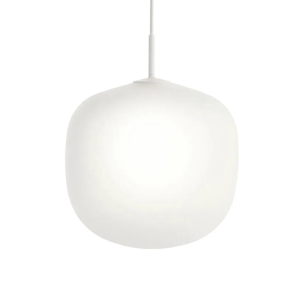 Rime Large Pendant Light - White, Glass