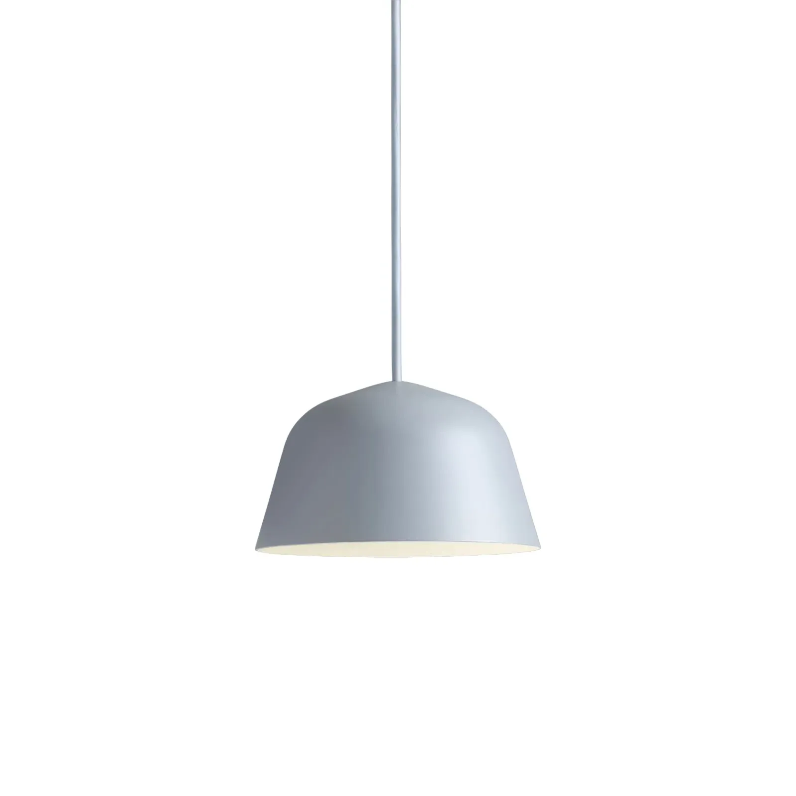 Round Pendant Light with Shade - Light Blue, Aluminium