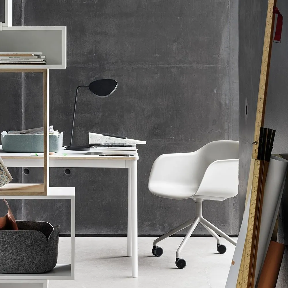 Shell Armchair with Tube Base - Black, Composite