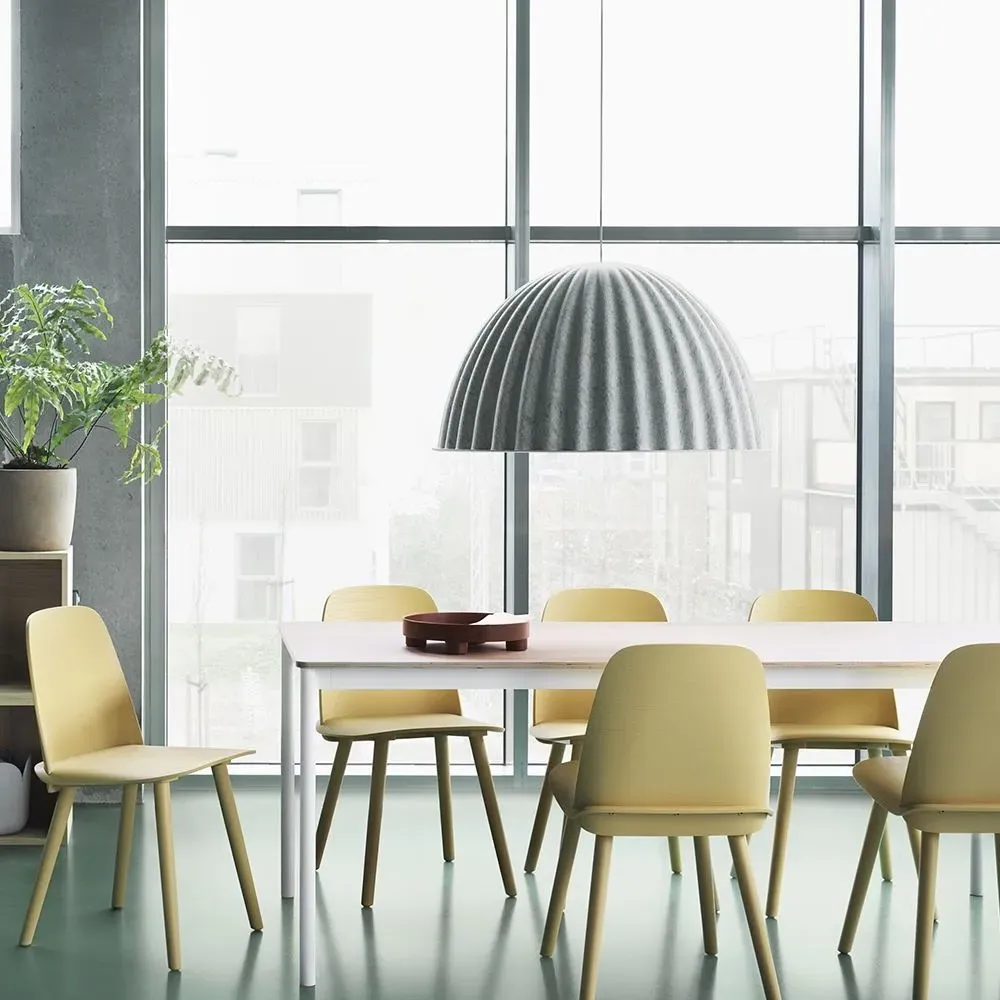 Small Bell Pendant Light - Grey, Felt