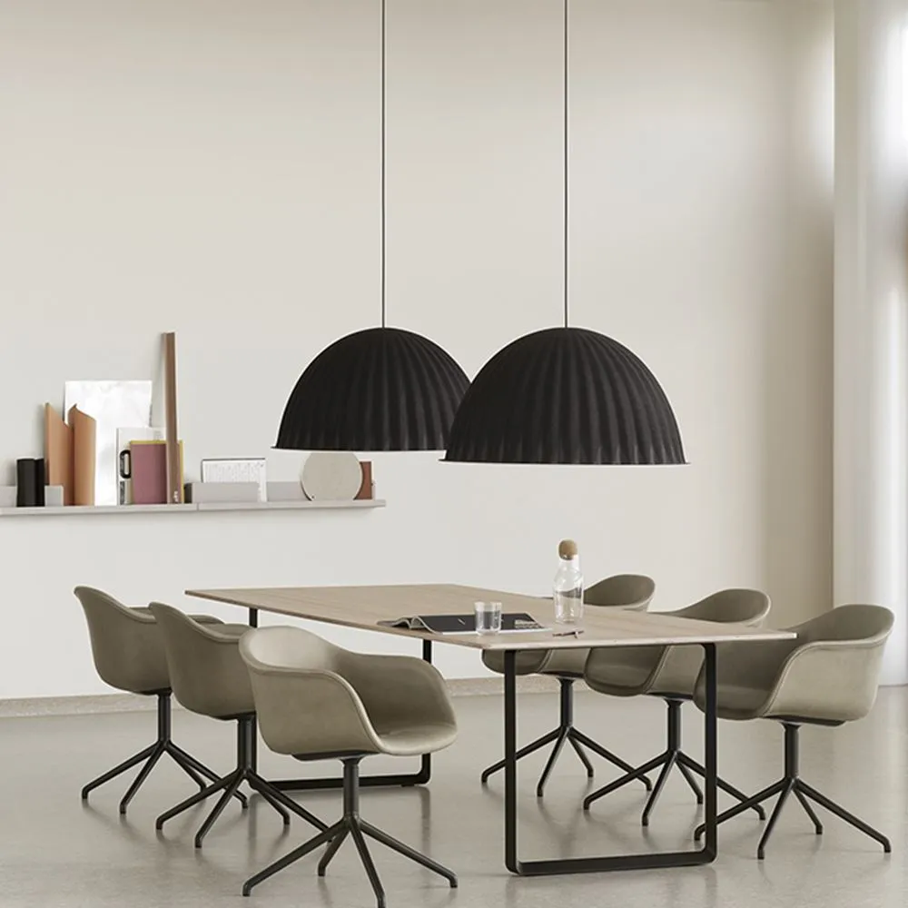 Small Bell Pendant Light - White, Felt