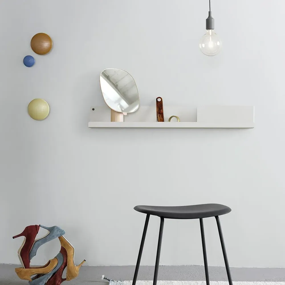 Small Folded Wall Shelf - Olive, Steel