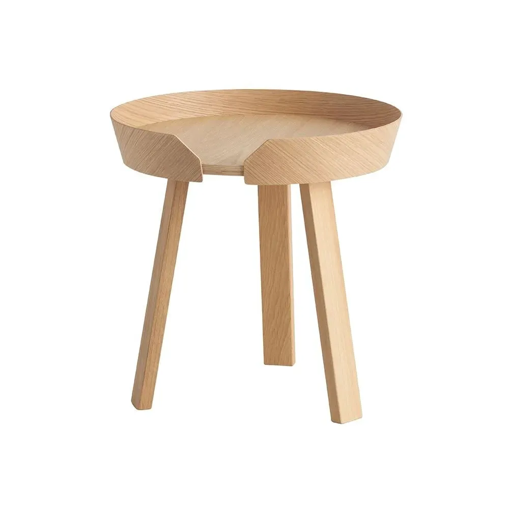 Small Round Coffee Table - Oak, Wood Veneer image
