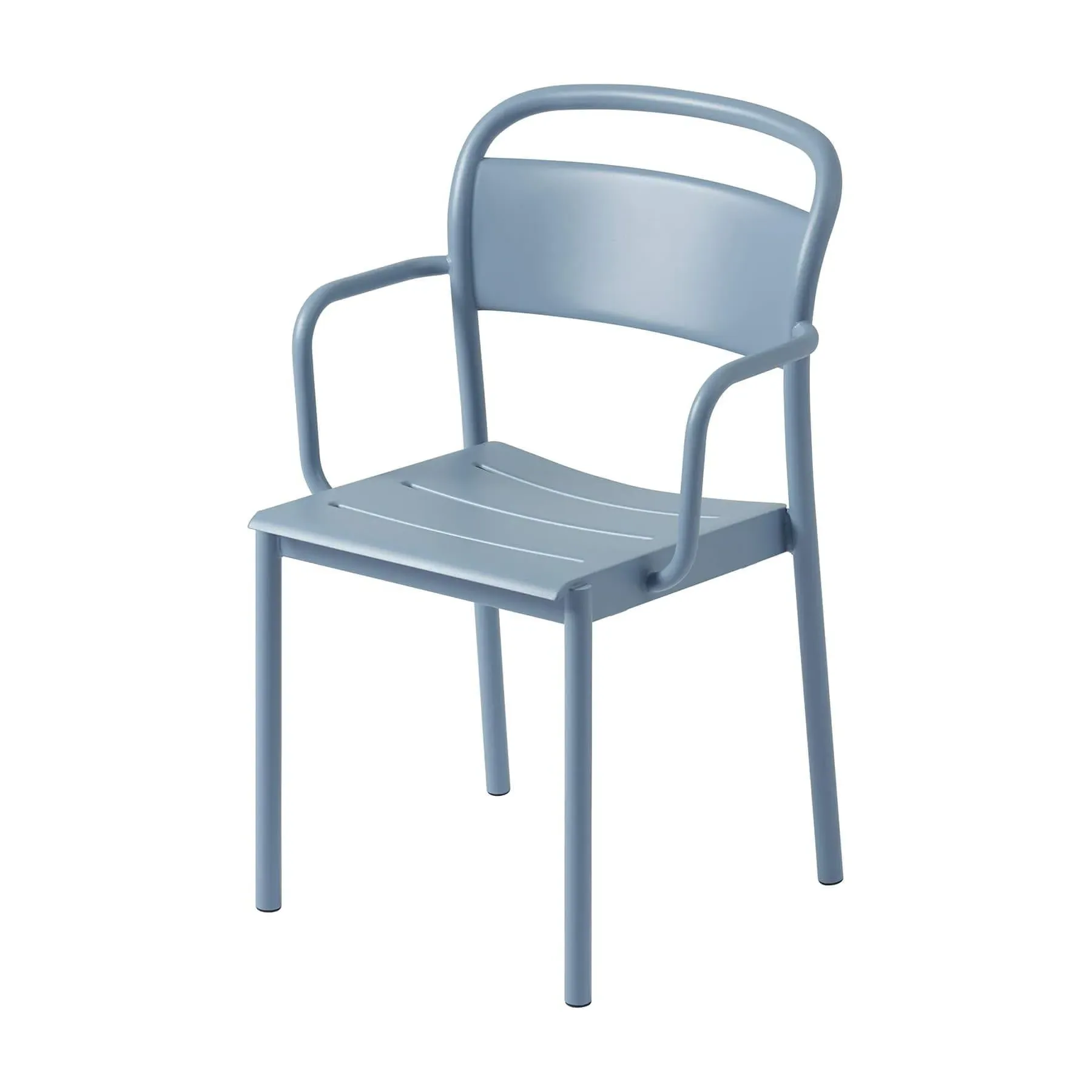 Steel Side Armchair - Blue, Metal