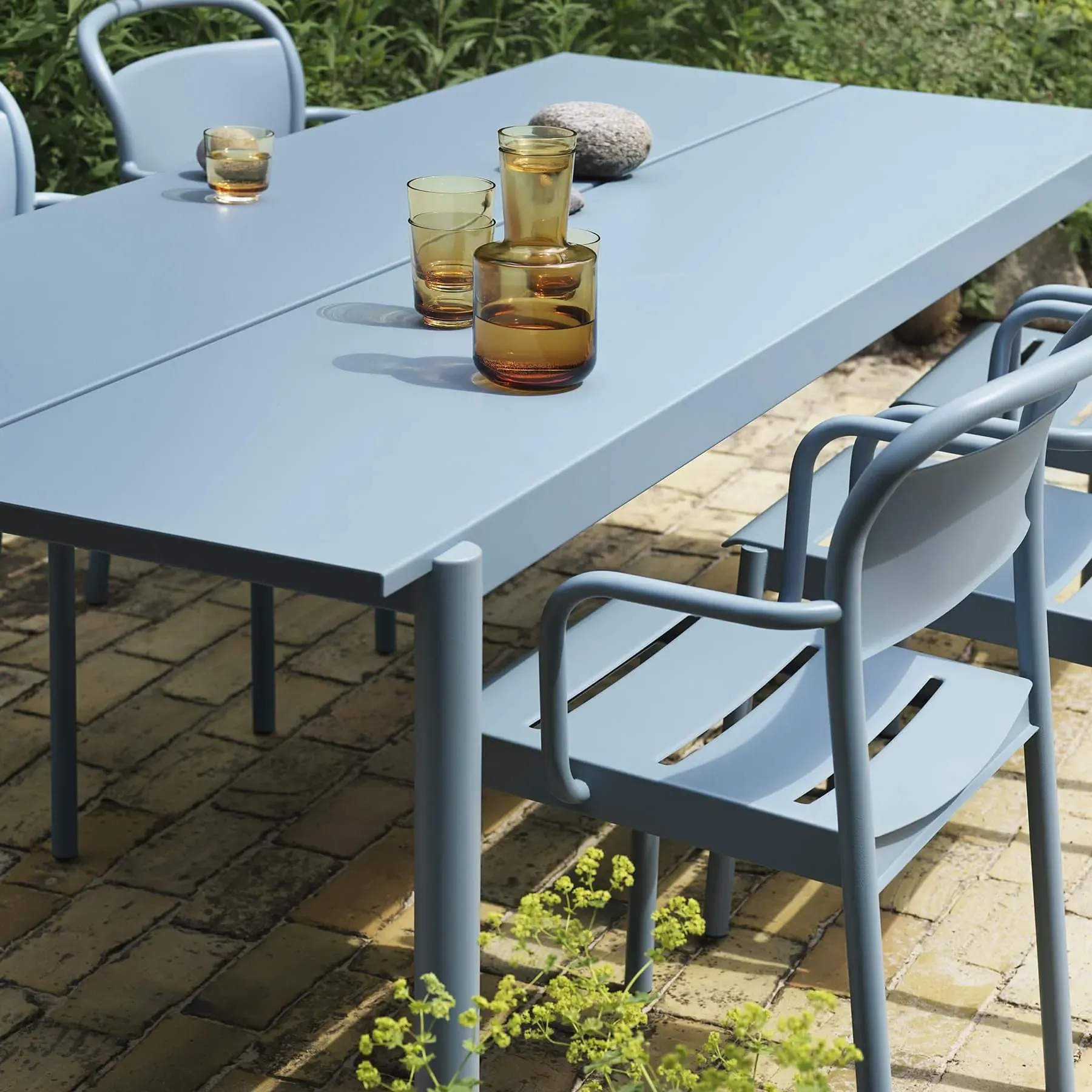 Steel Side Armchair - Grey, Metal