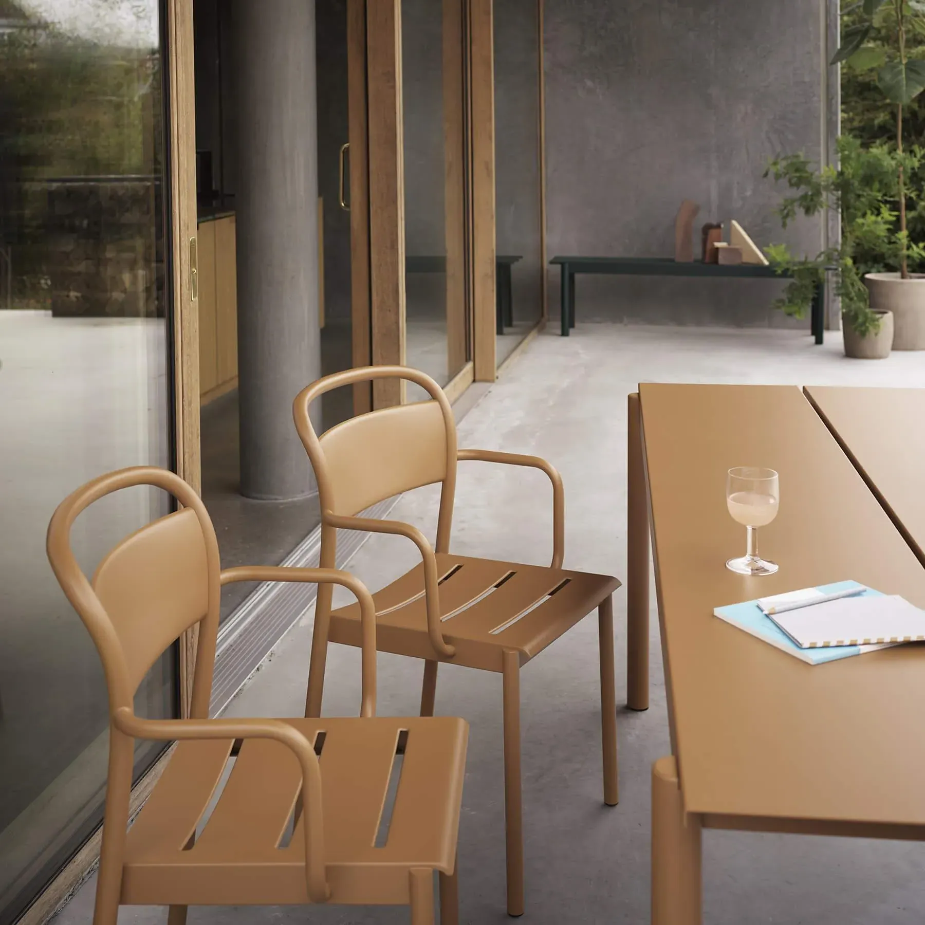 Steel Side Armchair - Grey, Metal