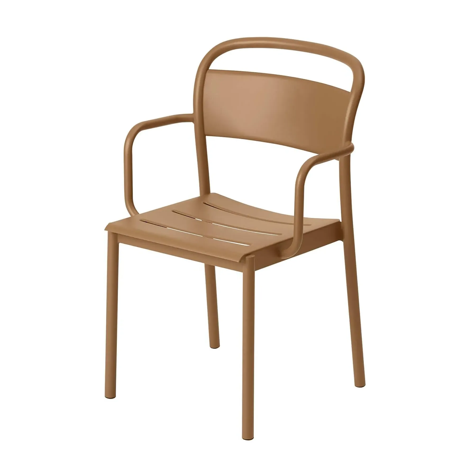 Steel Side Armchair - Orange, Metal