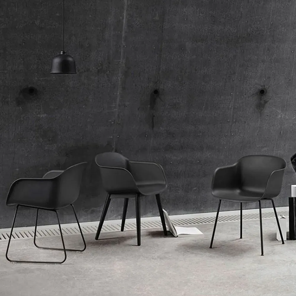 Swivel Armchair with Castors - Grey, Composite