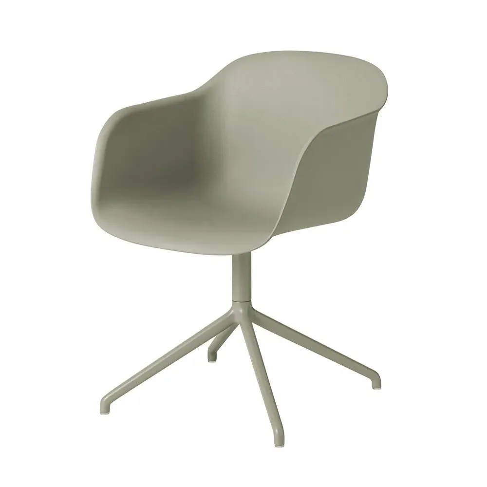 Swivel Armchair with Return - Green, Composite