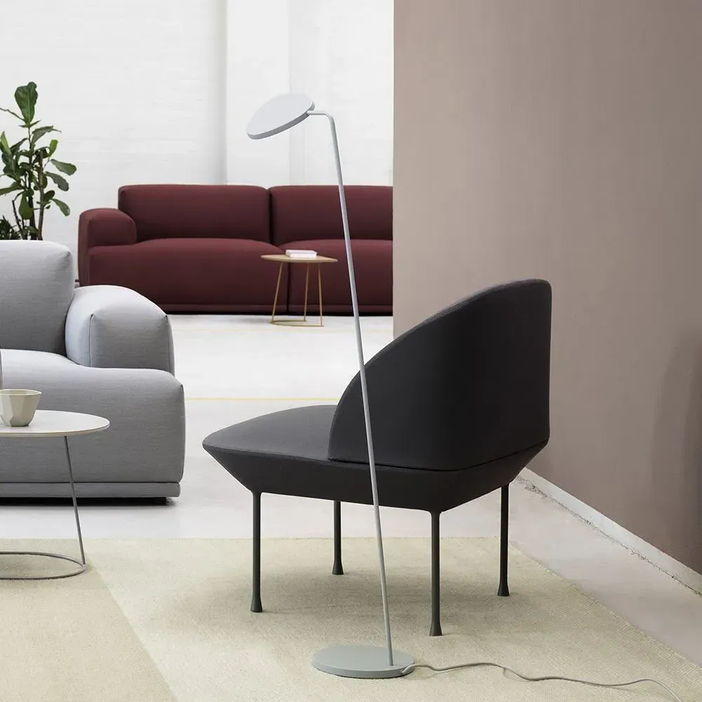 Upholstered Lounge Chair - Black, Textile