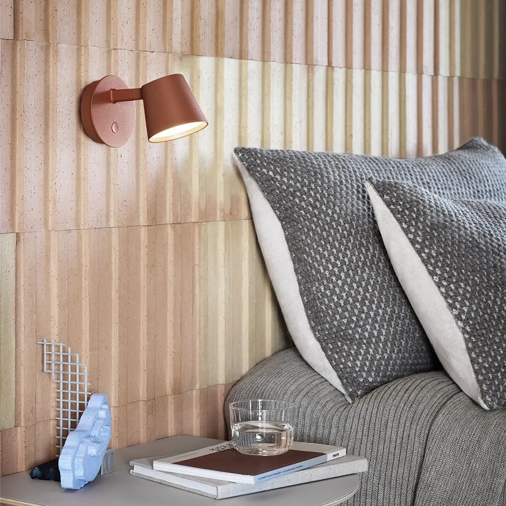 Wall Light with Dimmer - Grey, Aluminium