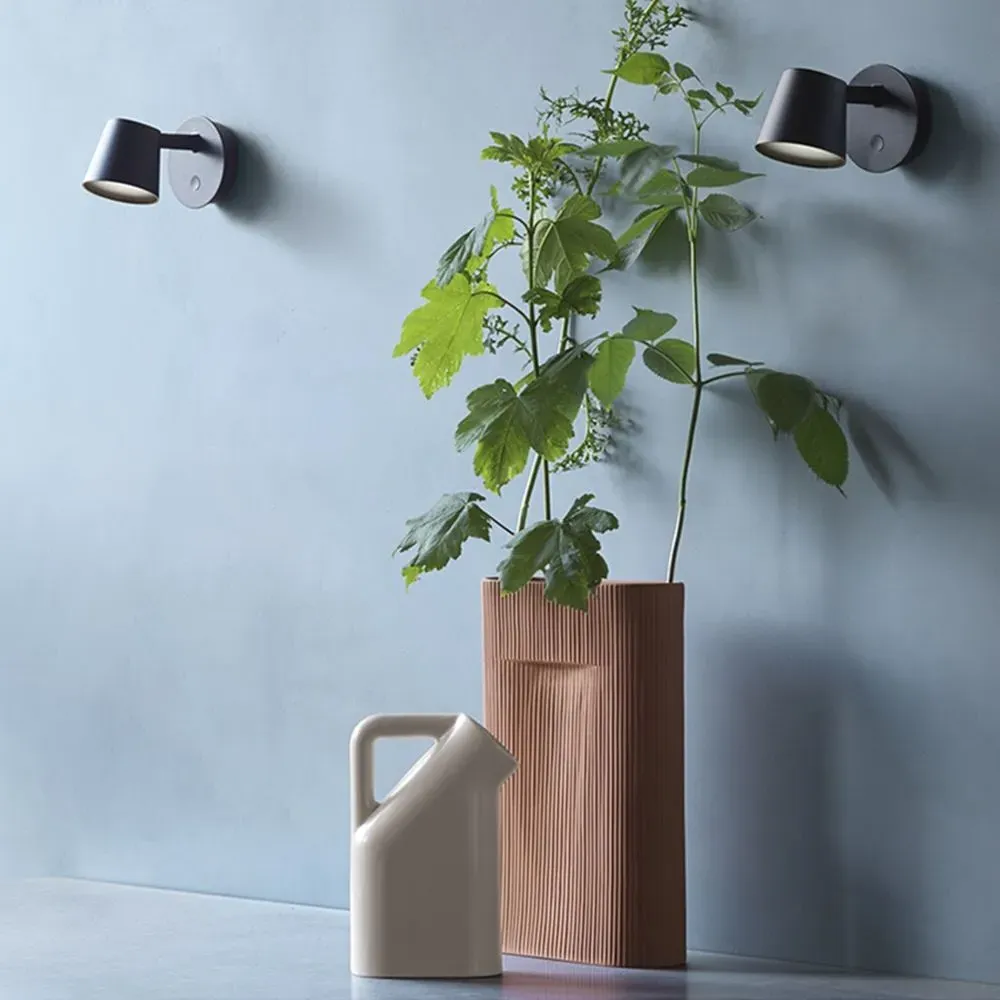 Wall Light with Dimmer - White, Aluminium