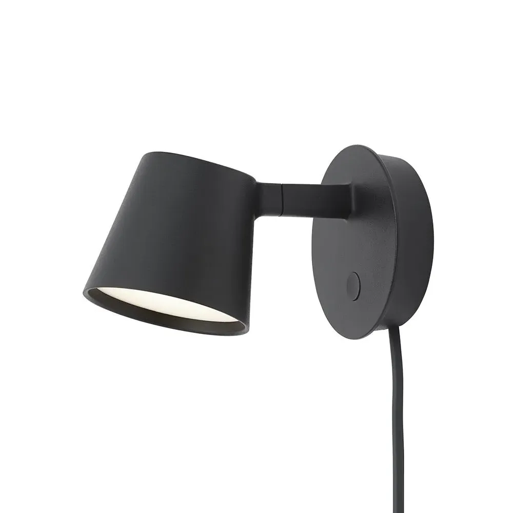 Wall-Mounted Lamp with Dimmer - Black, Aluminium image
