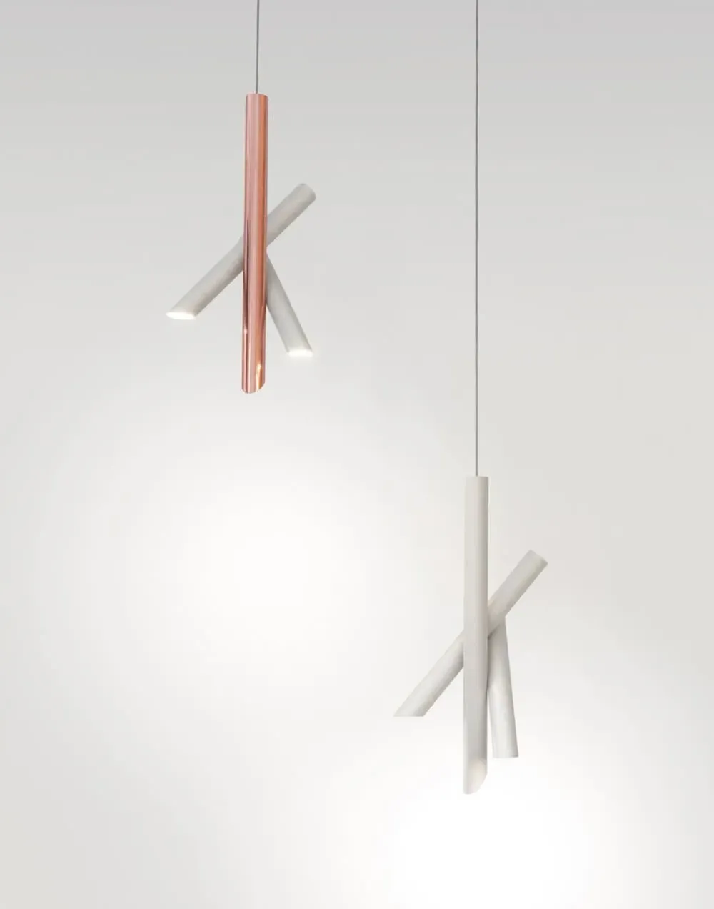 3-Light Pendant Light - Copper, Polycarbonate