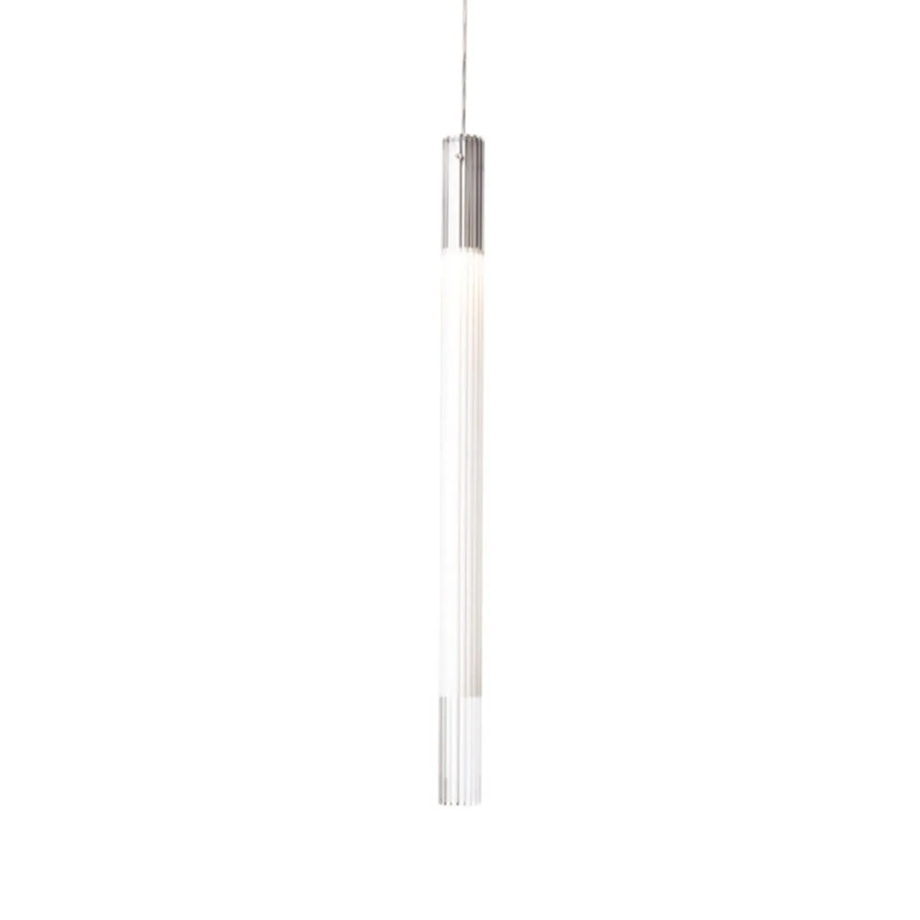 Cylindrical Pendant Light - Ribbed Glass image