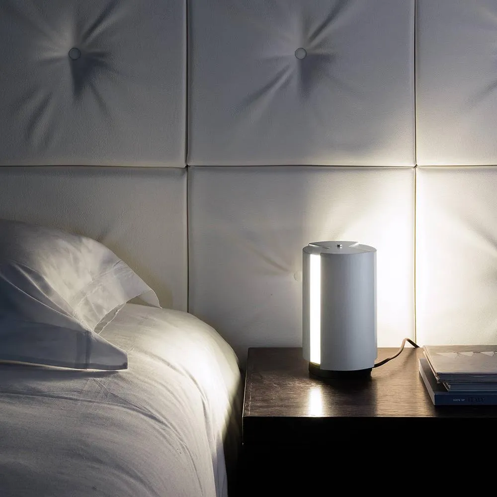 Cylindrical Table Lamp with Rotating Diffusers - Yellow