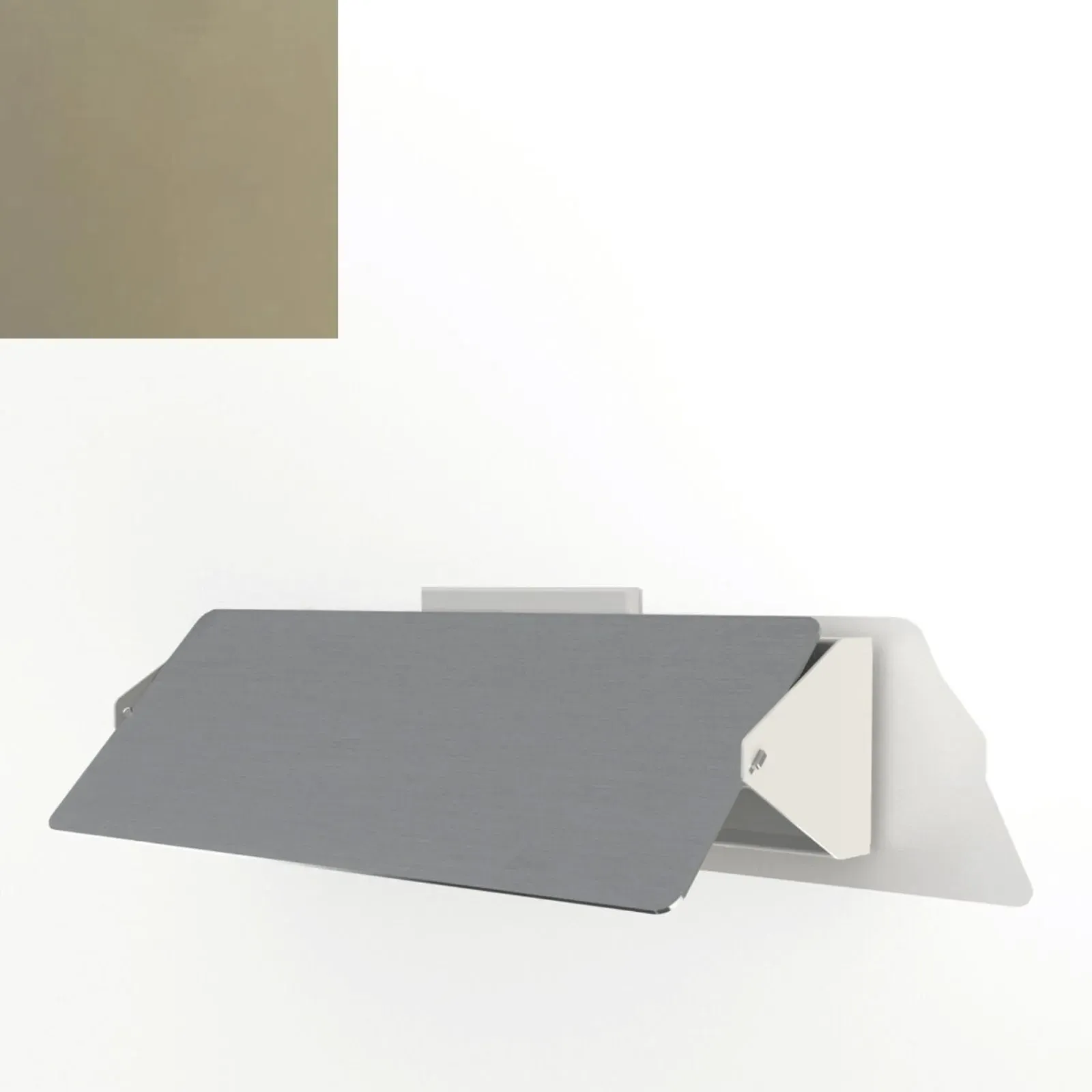 Double Wall Light with Pivoting Shade - Stainless