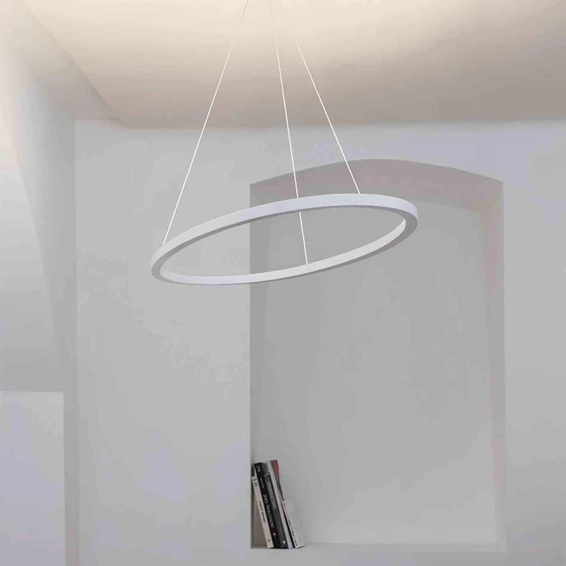 Ellisse Minor Pendant Light - White