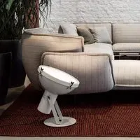 Floor Lamp with Diffuser - White Sand, Aluminium