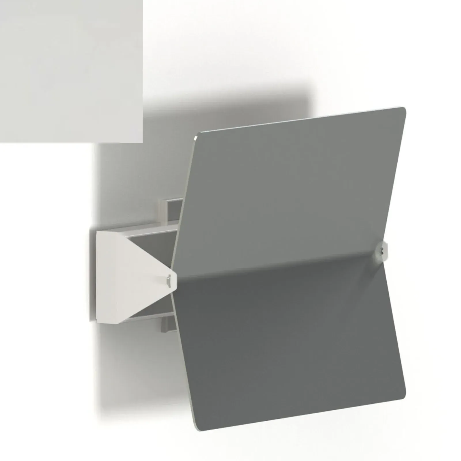 Folded Wall Light with Pivoting Shade - White