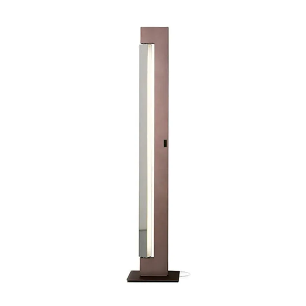 LED Floor Lamp with Dimmer - Mocha, Aluminium