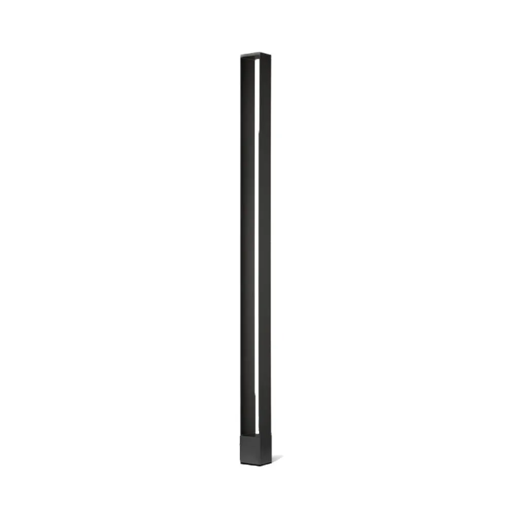 LED Floor Lamp with Dual Lighting - Black, Aluminium