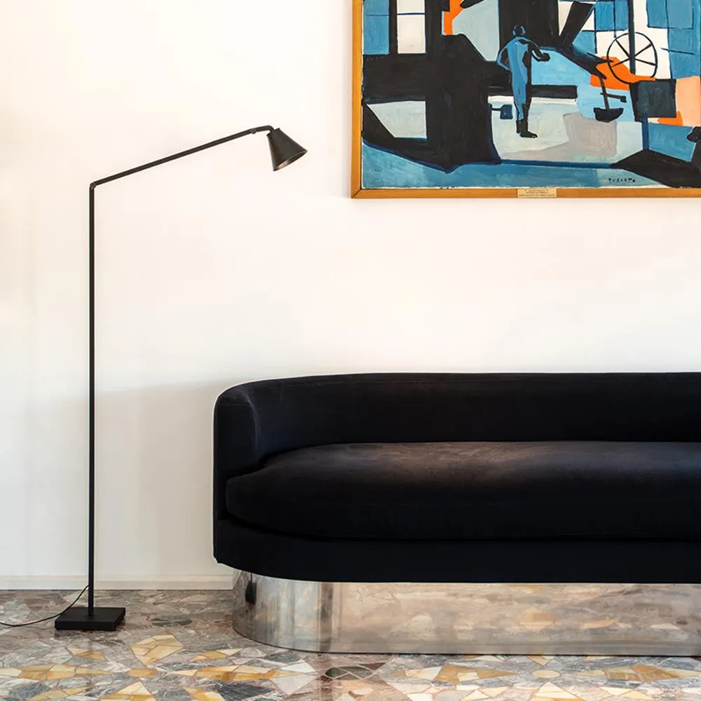 Linear Reading Floor Lamp 3000K - Black, Aluminum