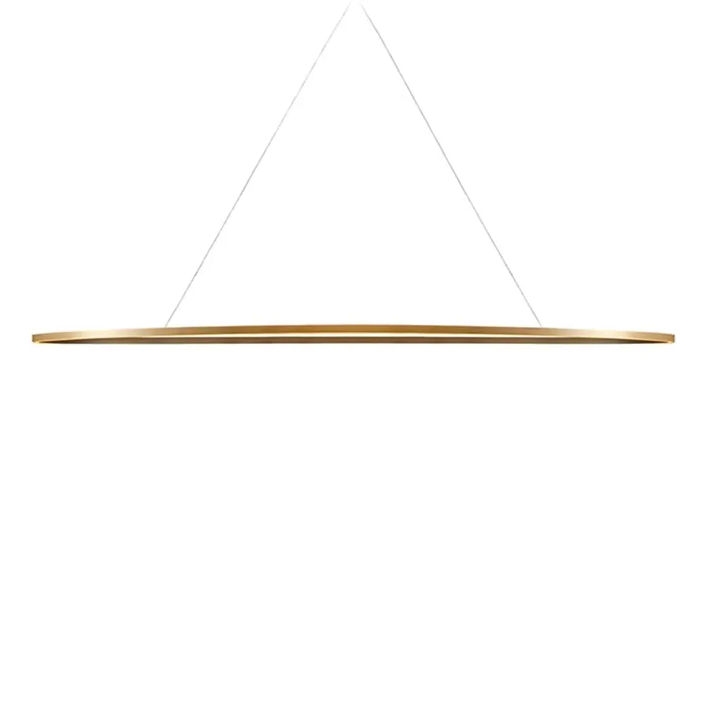 Mega Oval Pendant Light - Black, Aluminium